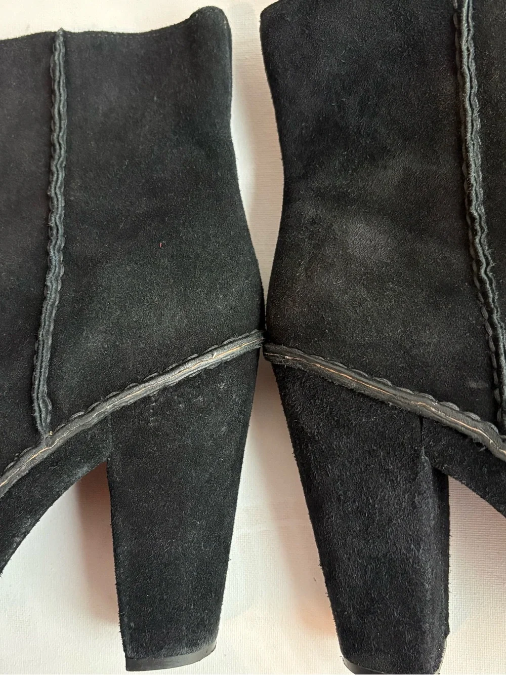 KORS Michael Kors Black Suede Platform Ankle Boots 7.5